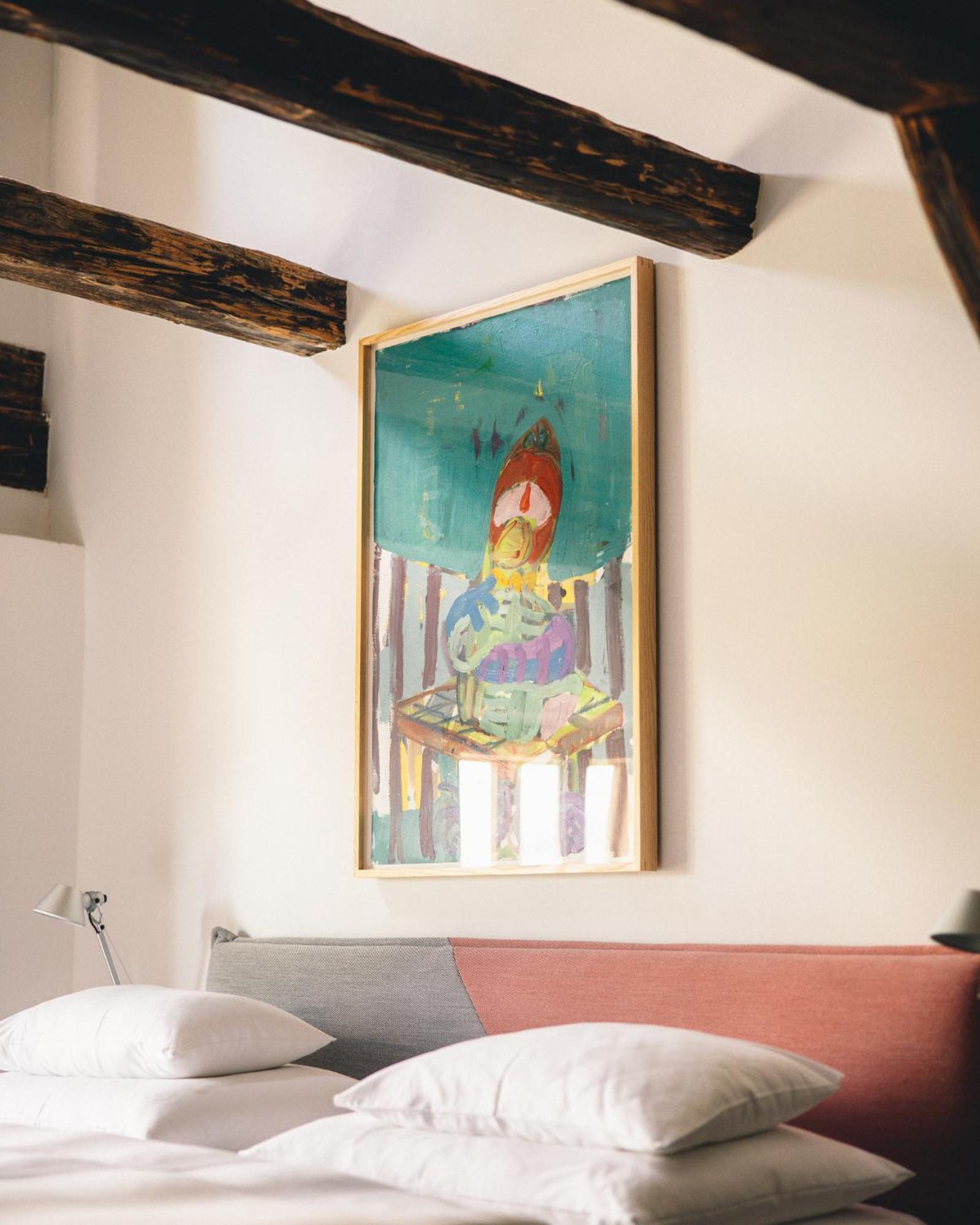 Kai 36 - Hotel Zwischen Fels Und Fluss Graz Dış mekan fotoğraf A painting by the artist